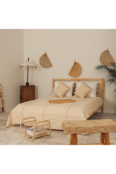 PESHCE Hazel Double Bedspread 180×240 Cm Claret Red