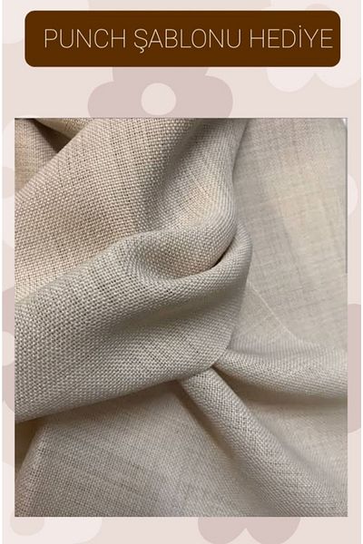 İDİL 6 Pieces 36*40 Punch Fabric Punch Pillow Case Punch Panel Fabric Linen