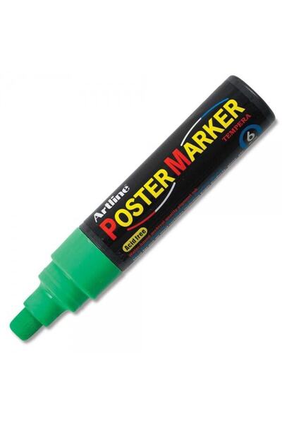 artline Marker pentru postere: 6,0 mm: Verde fosforescent