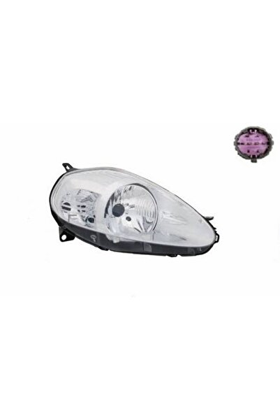 OTOCO Fıat Grande Punto Ön Far Elektrikli Motorlu Krom Mor Soket Uyumlu Sağ 2...