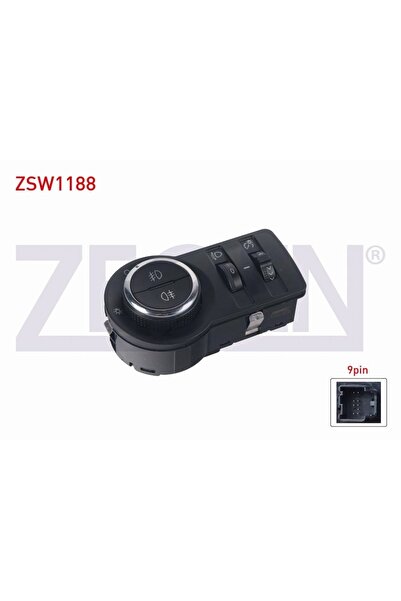 OTOCO Opel Astra J-ınsıgnıa-cruze 08-far Anahtarı Krom 12 Pin Ön-arka Sisli-y...