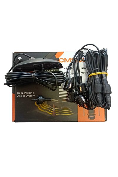 cm solar Park Sensörü 18mm Siyah Dijital Ekranlı