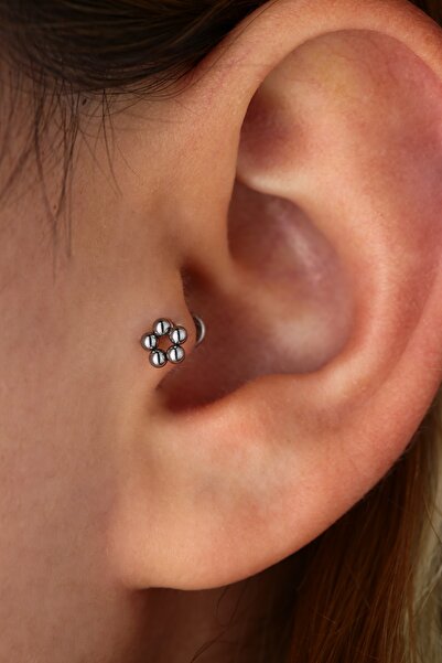 Vilma Aksesuar Cerrahi Çelik Top Yuvarlak Tragus - Helix Piercing