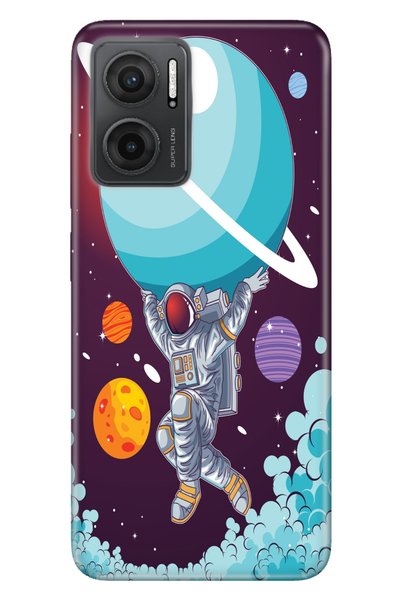 Cekuonline حافظة هاتف Xiaomi Redmi Note 11e من السيليكون بنمط رائد فضاء مقاس ...