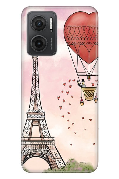Cekuonline غلاف هاتف Xiaomi Redmi 10 5g مصنوع من السيليكون بنمط ايفل 0.4 ملم