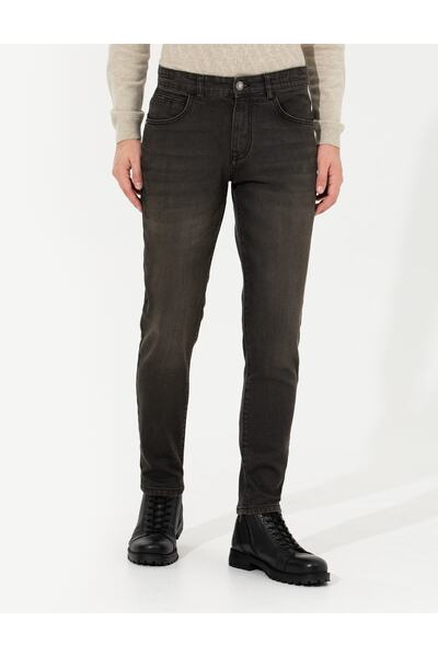 Pierre Cardin Normal Bel Normal Paça Slim Fit Antrasit Erkek Pantolon Meusa