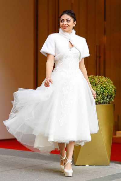 Turkuaz Νύφη Etol, Γούνα, Παλτό, Γούνινο Γιλέκο Off White
