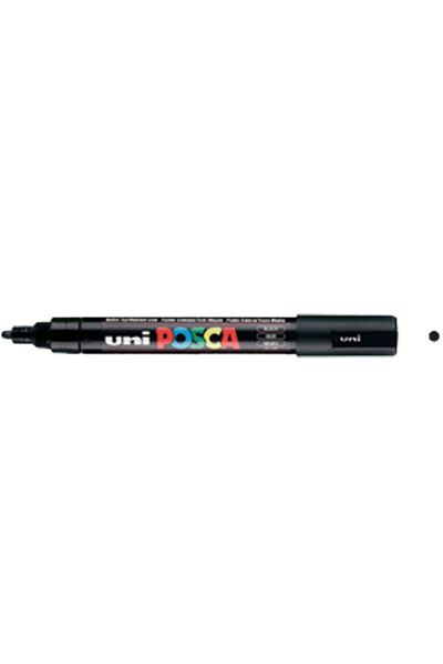 UNİ-BALL Black Posca Marker Painting Poster - 1.8-2.5 Mm, Pc-5M, 1 Pack 6 Pieces