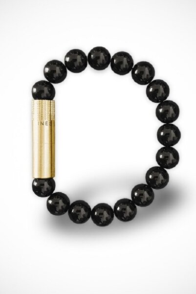 Les Fines Lames Punch Bileklik Brass Oniks - M