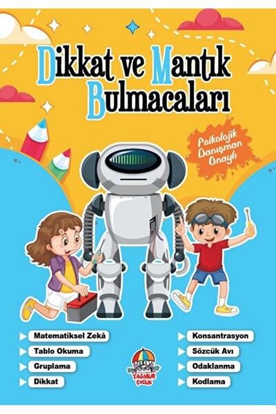 Yağmur Çocuk Dikkat Ve Mantık Bulmacaları - Mavi Kitap / Kolektif / / 9786052...