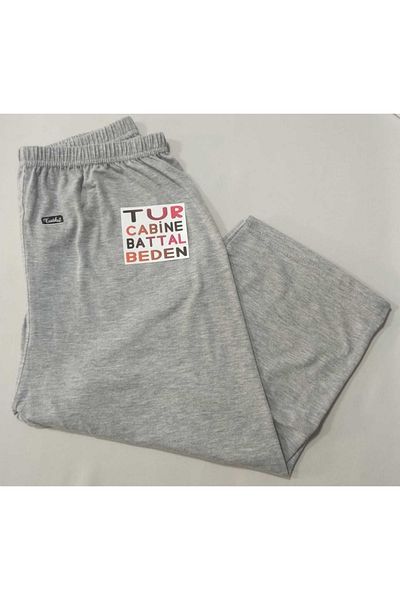 Tutku Damă Confortabil Bumbac Lungime medie Lungime scurtă Culoare gri Mărime mare Leggings supradimensionați pentru mama 1 bucată