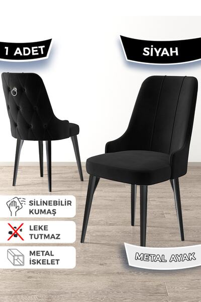 Canisa Newa Serisi, 1.sınıf Babyface Kumaş Siyah Metal Ayak Gümüş Halkalı, 1 ...