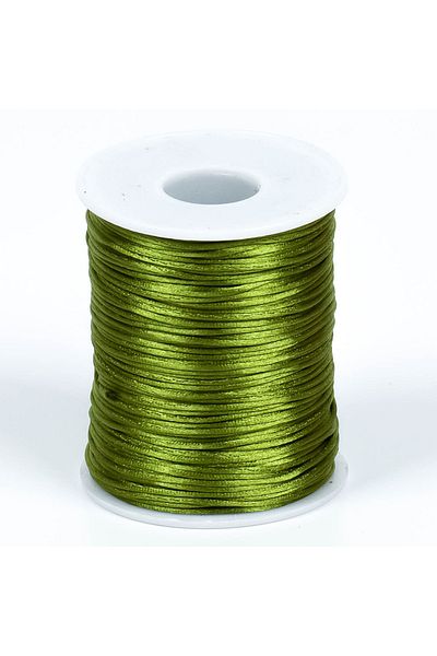 yfhobi 10 Meters - 1 Mm Flush Rope, Bracelet Rope, Rat Tail Rope, Khaki Green Color, Jewelry Rope