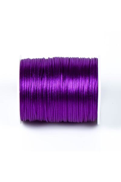 yfhobi 10 Meters - 1 Mm Flush Rope, Bracelet Rope, Rat Tail Rope, Purple Color, Jewelry Rope