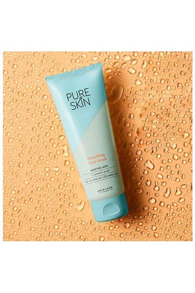 Oriflame Pure Skin Oily - Improved Smooth Facial Peeling, Special Pore Opener for