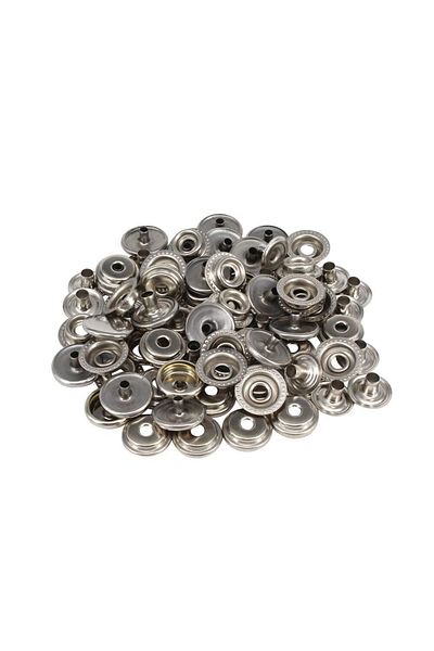 tuhafiyecimiz 15mm Stainless Large Studs (moldless) [nickel/silver Color] 700 Pieces
