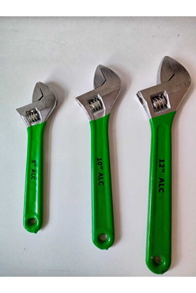 NURDAĞ HIRDAVAT Kurbağacık Ingiliz Anahtarı Seti 12" 10" 8" Alc