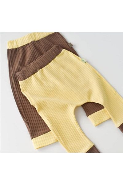 BabyCosy Ribana Organik Bebek Pantolon 2'li - Csyr4003 - Rebebe