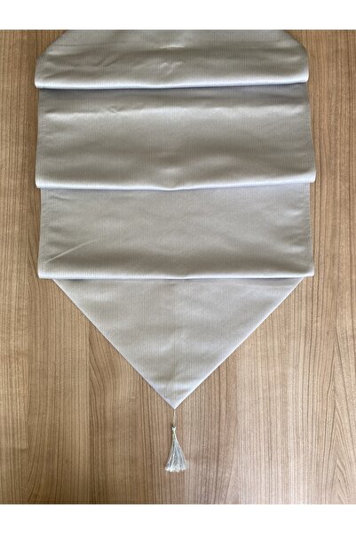 Silver Stripe Runner Gümüş 45x170 Cm