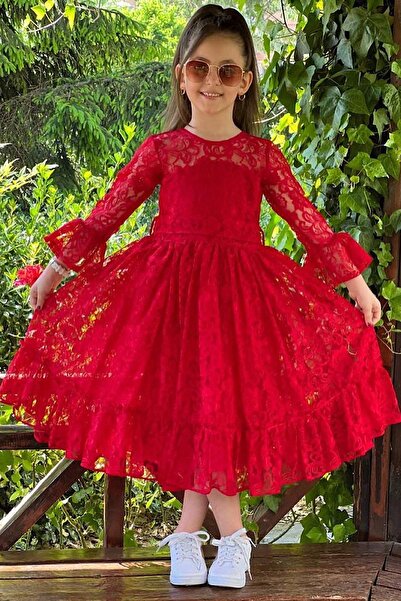 Pumpido Dantel Elbise