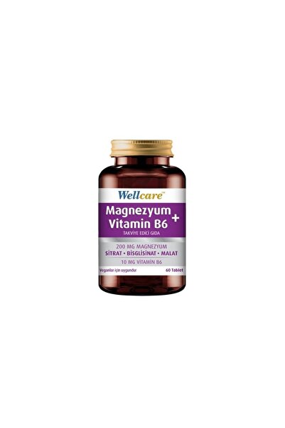 Wellcare Magnezyum + Vitamin B6 Içeren Takviye Edici Gıda 60 Tablet