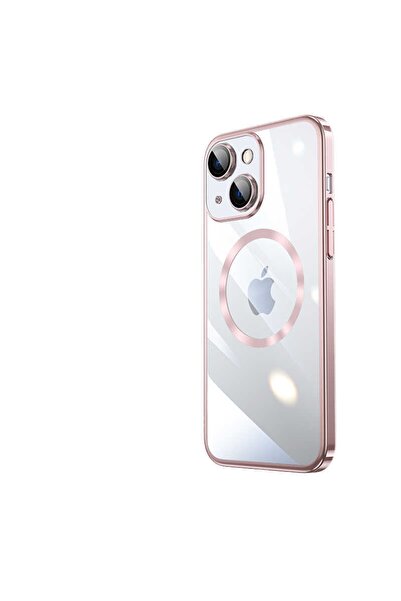 SMCASE Apple Iphone 13 Kılıf Sert Transparan Arka Kamera Korumalı Riksos Bronz