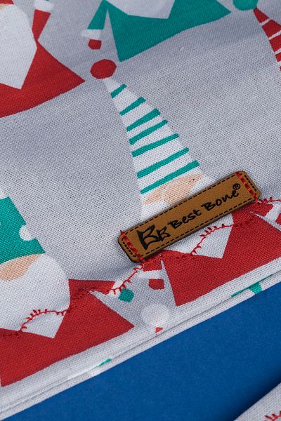 Best Bone Colorful Christmas Gnomes Patterned Surgical Bonnet