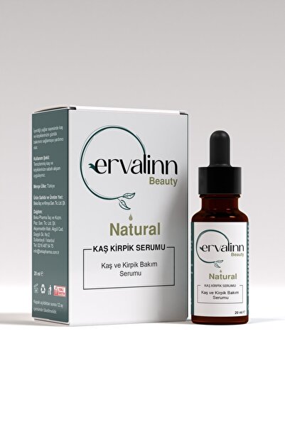 Ervalinn Natural Eyebrow Eyelash Serum Anti-Shedding Nourishing Lengthening Strengthener 20ml Lip Balm Gift