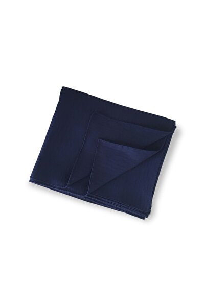 Lantana شال قطن جاز - أزرق كحلي