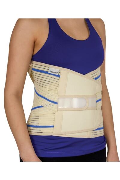 Ortholand Pedbeg Lumbosacral Çelik Balenli Korse Misineli 32 Cm Kemerli Eco-b...