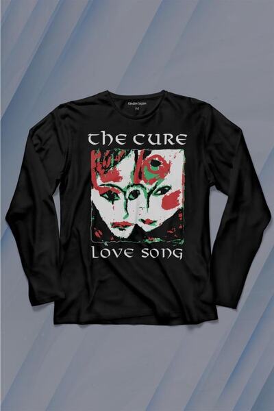Kendim Seçtim Tricou cu mânecă lungă The Cure Lovesong Love Song Rock Musicband Tricou imprimat