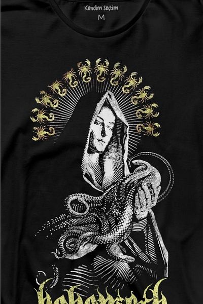 Kendim Seçtim Tricou cu mânecă lungă Behemoth Gothic Black Metal Rock Musicdeath Music Tricou imprimat