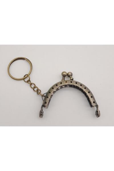 angel çanta aksesuar مشبك محفظة معدني بطول 5 سم مع سلسلة مفاتيح