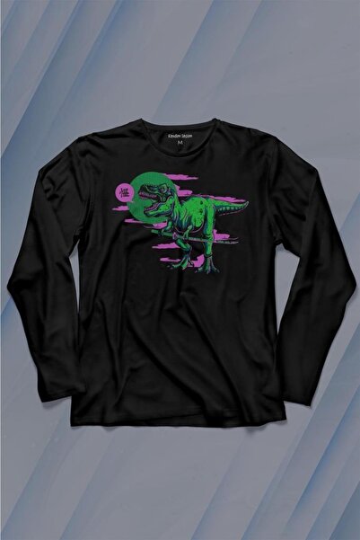 Kendim Seçtim تي شيرت ديناصور ديناصور تي ريكس ستريتوير ستريت أوربان كم طويل ت...