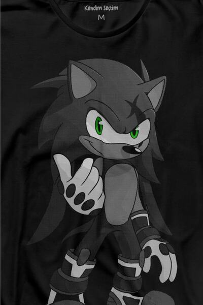 Kendim Seçtim Tricou cu mânecă lungă Sonic Boom Hedgehog Tricou imprimat