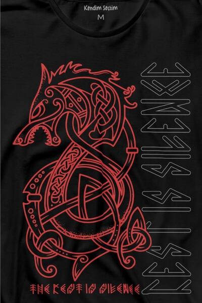 Kendim Seçtim Tricou cu mânecă lungă Viking Fenrir Wolf Vikingi Wolf Head Street Tricou imprimat