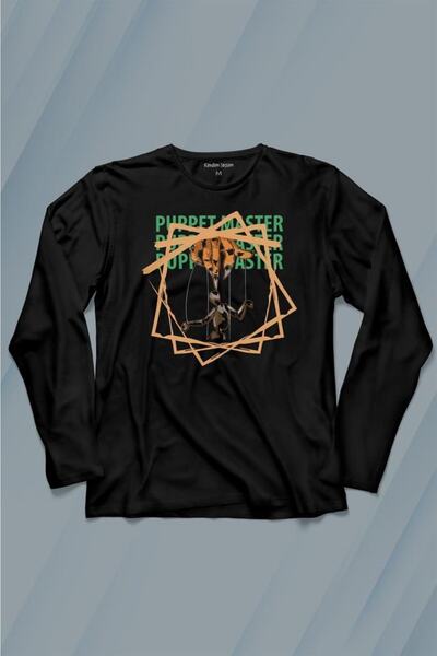 Kendim Seçtim Majica dugih rukava Puppet Master Geometric Štampano T-shirt