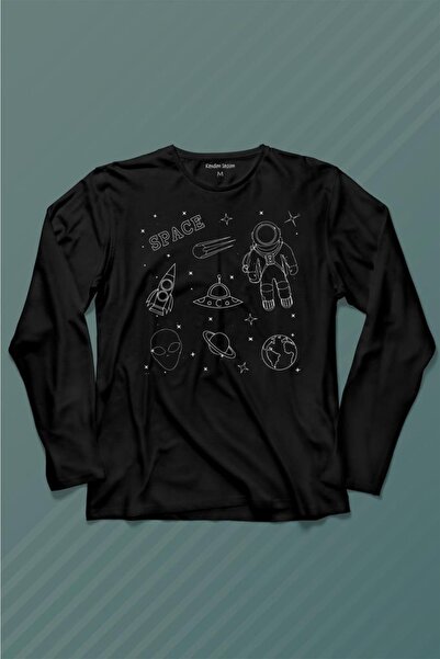 Kendim Seçtim Astronaut Svemirski Šatl Svemirski Kosmos Majica Dugih Rukava Š...