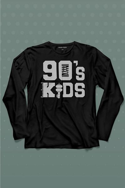 Kendim Seçtim Nineties Copii Anii 90 Copii Anii 1990 Nostalgia Tricou cu mânecă lungă Tricou imprimat