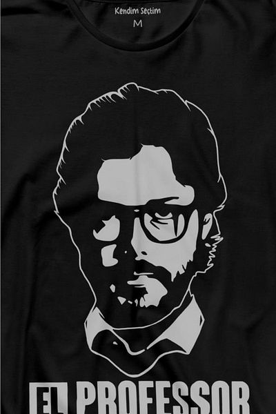 Kendim Seçtim El Proffessor La Casa De Papel Professor Long Sleeve T-Shirt Printed T-shirt