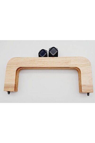 angel çanta aksesuar Burghie din lemn negru de 20 cm - culoare deschisa