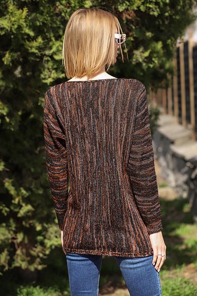 AVORWE Pulover tricot cu mâneci liliac cu schimbare de culoare