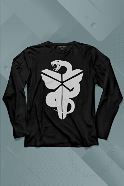 Kendim Seçtim Kobe Bryant Black Mamba Snake Nba Basketball Uzun Kollu Tişört Baskılı T-shirt