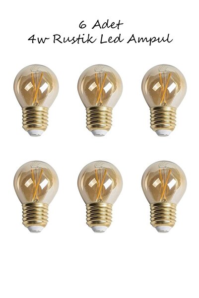 Cata 6 Adet 4w Rustik Led Ampul G45/ct-4283