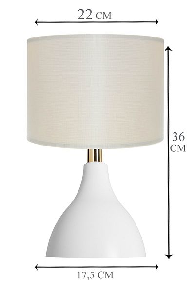 EvLight Arel Lampshade White Leg White Hat Lampshade