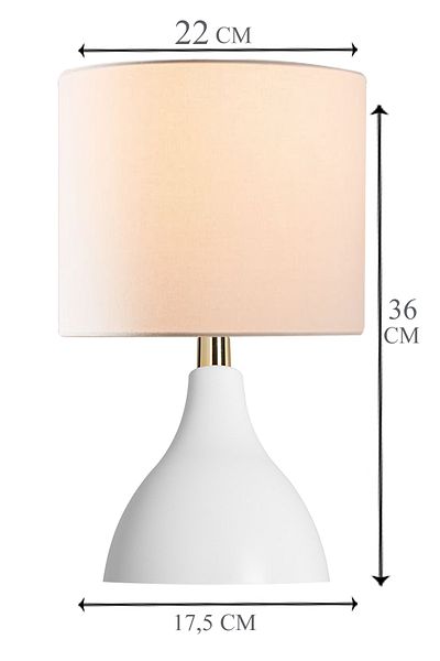 EvLight Arel Lampshade White Leg Cream Hat Lampshade