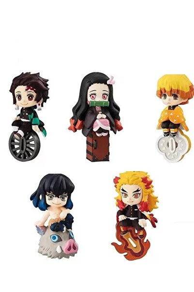 oyuncakçı savaş & europe shop Demon Slayer Mini Figürler 8 Cm + Hediye Paketi