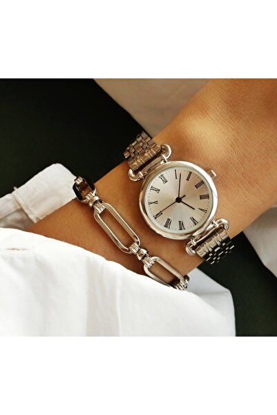 pullmarkt Vintage Çelik Kadın Kol Saati