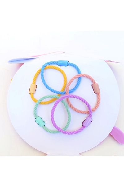 Alingo 5-Piece Girl's Elastic Buckle with Animal Figures