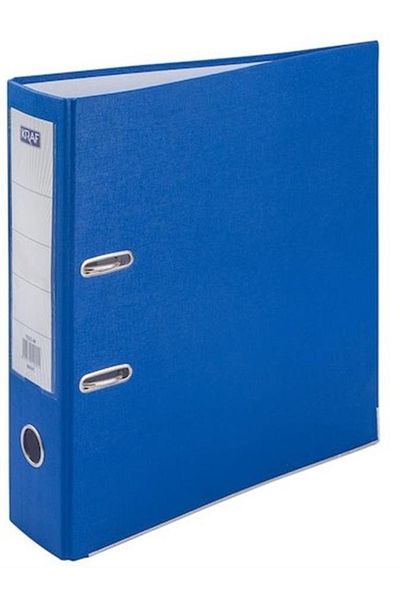KRAF Folder Plastic Lat A4 Albastru 10 Bucuri